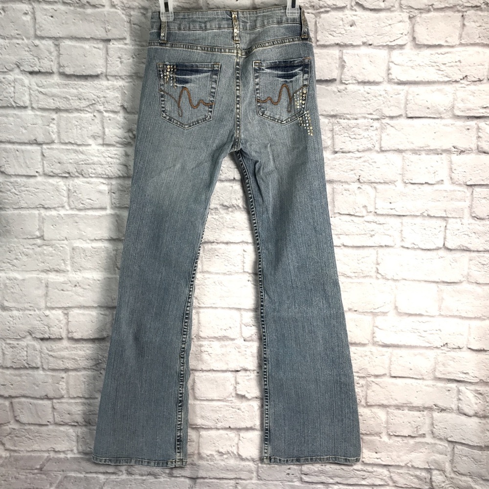 Vintage Flares Jeans NWOT‎ Premium Denim Embellished Sequins